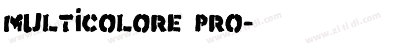 Multicolore Pro字体转换